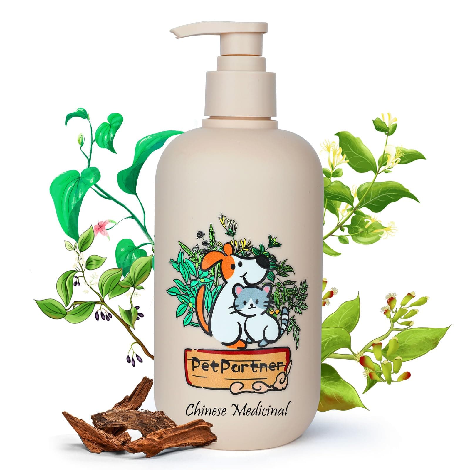 Cat and Dog Shampoo Conditioner, Hypoallergenic Medicated Puppy Shampoo,Veterinary Formula Dog Shampoo for Allergies and itching,Itchy Skin Relief for Smelly Dogs, Natural Sensitive Skin Care
